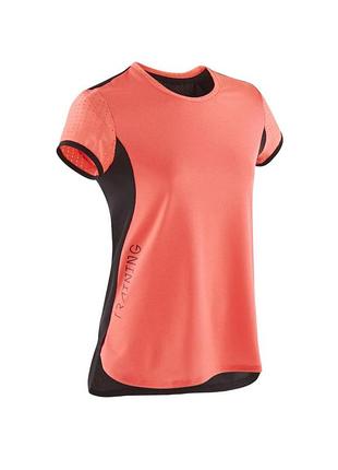 Спортивная яркая футболка с перфорацией decathlon