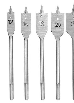 Набор сверл по дереву перьевых intertool 6 шт. (10 12 16 18 20 25 мм) (sd-0206)