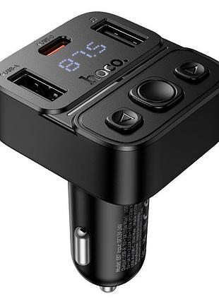 Fm- модулятор hoco e87 delta /pd20w+15w /1*type-c+2*usb /btv5.4