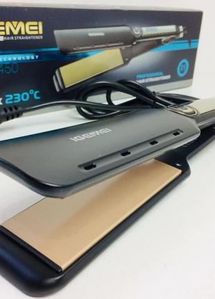 Утюжок выпрямитель для волос gemei gm-450 с керамическим покрытием