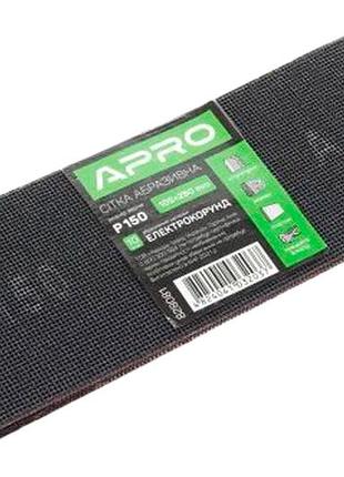 Сетка абразивная apro 105 x 280 мм x р150 (10 шт.) (828081)