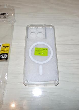 Чехол magnetic shockproof hard cover для xiaomi 14 5g with magsafe
