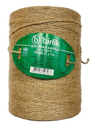 Нить джутовая birlik- 1000г x 1000м (дн-1000)