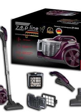 Пилосос контейнерний 4л zepline zp-6805 (фіолетовий)
