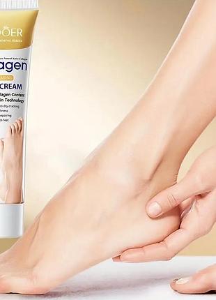 Живильний крем для ніг sadoer collagen anti-aging foot cream, 60г
