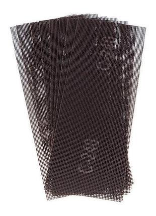 Сетка абразивная intertool 105 х 280 мм р240 (в комплекте 10 шт.) (kt-6024)
