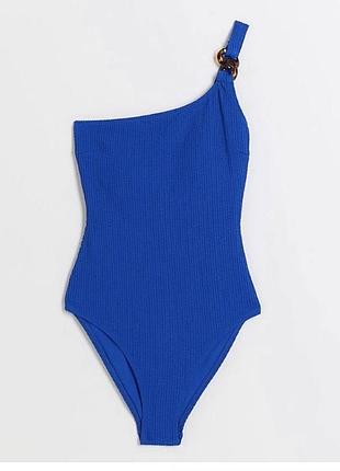 River island купальник суцільний жатка на одне плече 16 розмір великий розмір