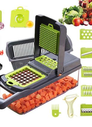 Овощерезка-измельчитель veggie slicer 14 в 1, ситечко для яиц и нож для очистки овощей ka-808