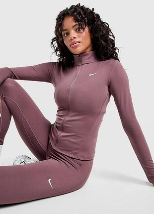 Комплект nike оригінал рашгард one fitted dri-fit im7046-502 лосини one seamless front hj9195-502 розмір s-m