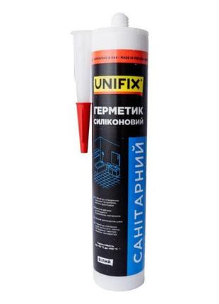 Герметик силиконовый unifix 280 мл санитарный белый (951264)
