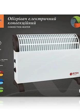 Обогреватель электрический конвекционный 220в 2000вт bitek bt-4120