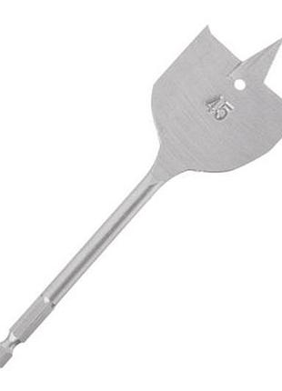 Свердло по дереву пір'яне intertool 45 x 150мм hex (sw-0045)