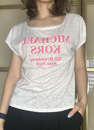 Футболка біла michael kors