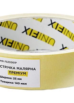 Лента малярная unifix 25 мм x 20 м премиум (mr-7520261p)