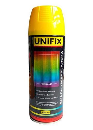 Эмаль универсальная unifix 400мл ral 1021 желтый рапсовый (951015)
