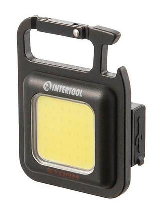 Фонарь брелок intertool-storm 3вт x 350лм x 500мaч 4 (lb-0160)
