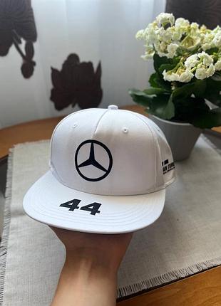 Кепка mercedes amg petronas f1 lewis hamilton #44, оригінальний мерч формула 1, мерседес амг