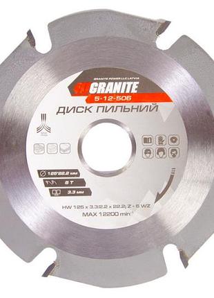 Диск пильний granite 125 x 22.2 мм x 6 t (5-12-506)