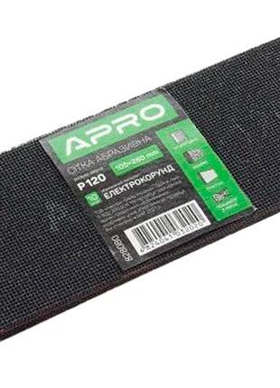 Сетка абразивная apro 105 x 280 мм x р120 (10 шт.) (828080)