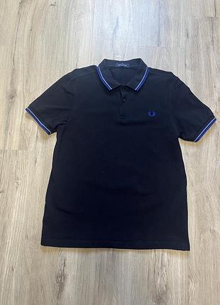 Оригінальне поло fred perry twin tipped / чорна сорочка поло фред перрі