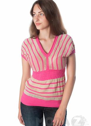Кофта armani l5w831hs(1325)-66 short/s женск. полосатый (56 574)