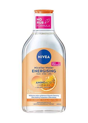 Мицеллярная вода nivea energy с антиоксидантами, 400 мл