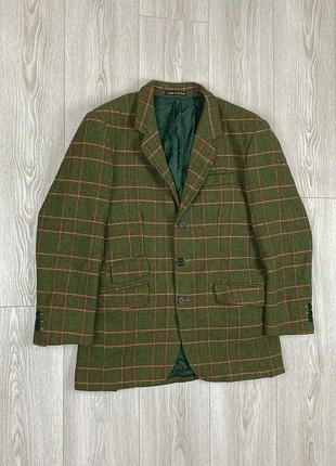 Isaac walton’s bespoke handmade hunting jacket coat tweed  vintage size s-m піджак
