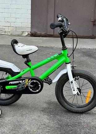 Велосипед royalbaby freestyle 16" зелений дитячій
