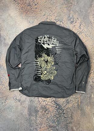 Y2k сорочка ed hardy розмір хл