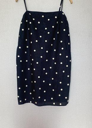 Сукня в горох з льону та котону h&m роз.м