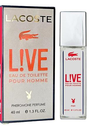 Lacoste live lacoste pheromone parfum чоловічий 40 мл