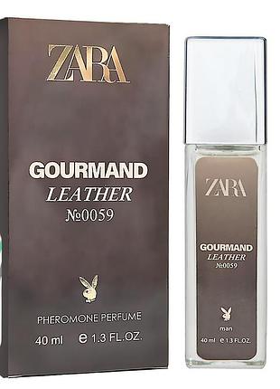 Zara gourmand leather no0059 pheromone parfum чоловічий 40 мл