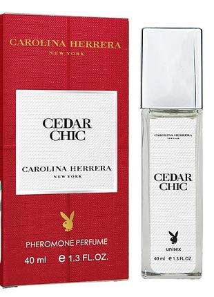 Carolina herrera cedar chic pheromone parfum унисекс 40 мл