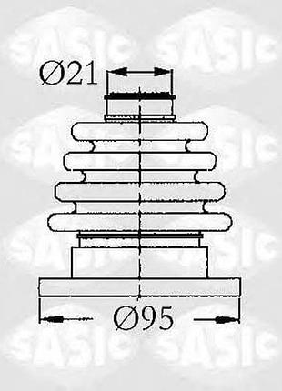 9004603, sasic, следик шкша, внутренний, передний полувес, audi ,seat, volkswagen