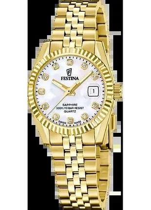 Годинник жіночий festina f20089/1 classic steel swiss made