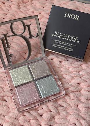 Dior backstage glow maximizer palette, 002 frosted opal glow