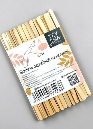 Шпатель деревянный для депиляции teysha 140 х 5 мм, 100 шт