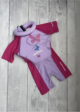 Детский костюм на девочку для купания плавания swim safe с поплавками (не тонущими защитными вставками  )2-3 года