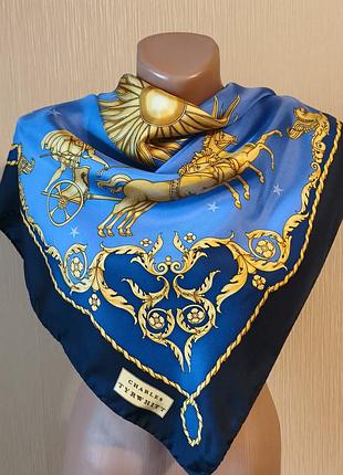 Вінтажна шовкова хустка charles tyrwhitt.
