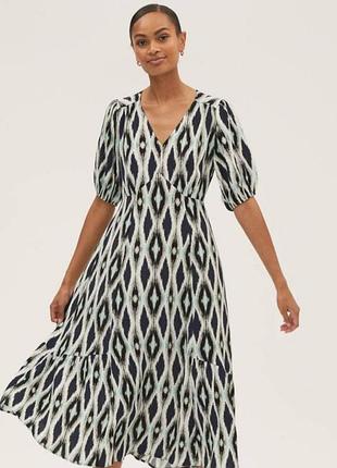 Платье женское из визкозы от британского бренда marks &amp; spencer размер 12💞