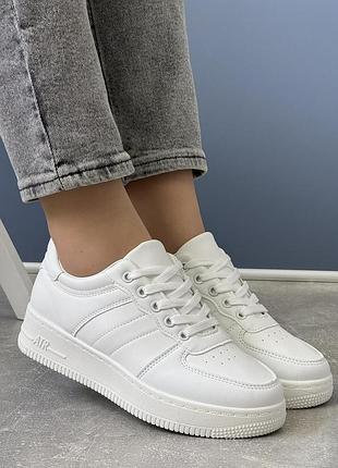 Жіночі кросівки кеди на платформі princess 04534 white