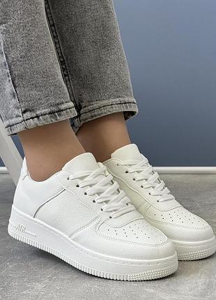 Жіночі кросівки кеди на платформі princess 04533 white