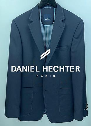 Daniel hechter paris чоловічий блейзер піджак темно-синій з патчами на ліктях розмір м / l