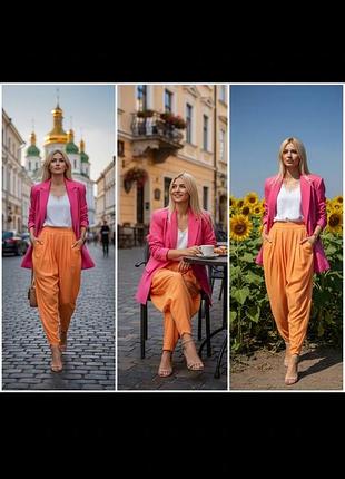 🌸 легкі штани zara — ідеальний варіант на літо.