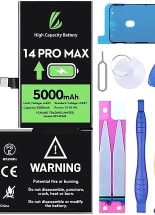 Аккумулятор ll trader для iphone 14 pro max, литий-полимерный аккумулятор высокой емкости 5000 мач