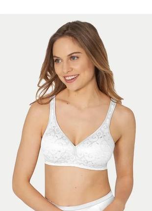 М'який бавовняний бюстгальтер без кісточок (модель triumph elegant cotton n) білого кольору від відомого німецького бренду triumph. 90b