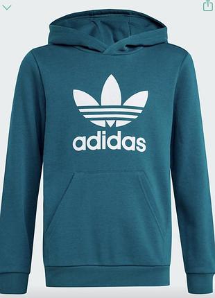 Бірюзовий худі adidas на підлітка