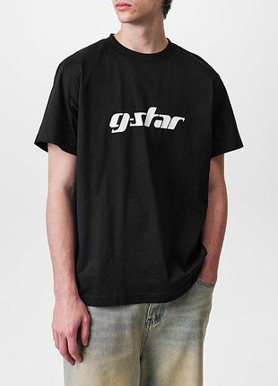 Нова чоловіча чорна футболка g-star
