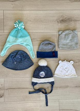 Брендовые детские шапки на все сезоны: mini club, the children's place, matalan, early days в отличном состоянии