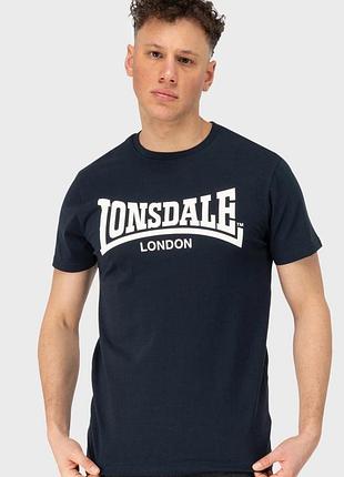 Нова чоловіча темно синя футболки lonsdale